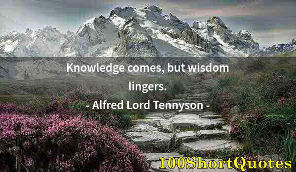 Quote by Albert Einstein: Knowledge comes, but wisdom lingers.