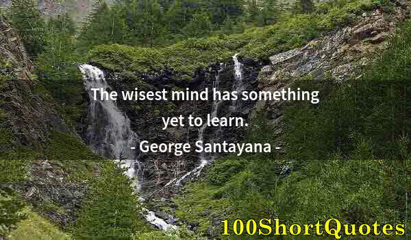 Quote by Albert Einstein: The wisest mind has something yet to learn.