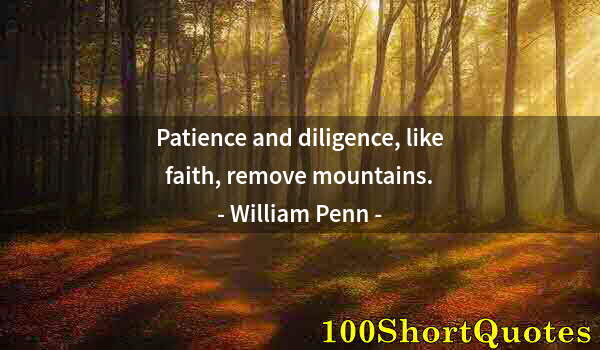 Quote by Albert Einstein: Patience and diligence, like faith, remove mountains.