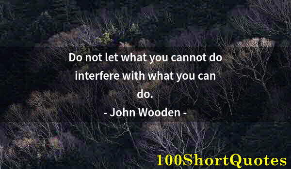 Quote by Albert Einstein: Do not let what you cannot do interfere with what you can do.