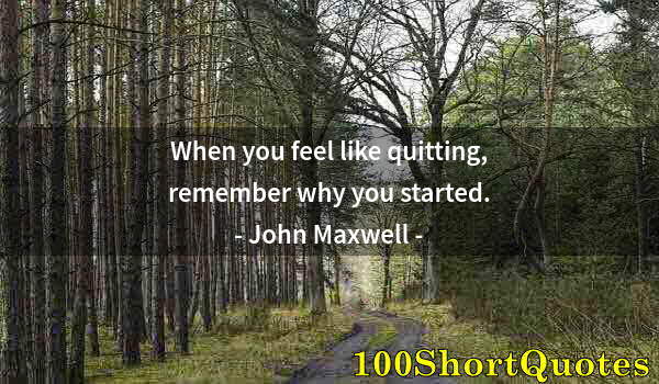 Quote by Albert Einstein: When you feel like quitting, remember why you started.