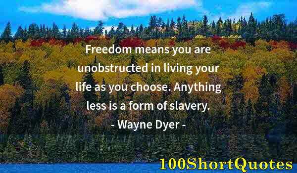 Quote by Albert Einstein: Freedom means you are unobstructed in living your life as you choose. Anything less is a form of sla...