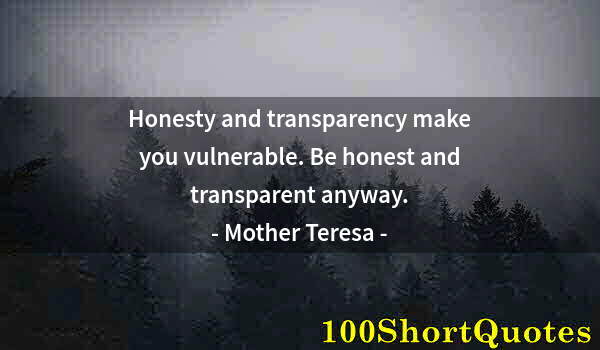 Quote by Albert Einstein: Honesty and transparency make you vulnerable. Be honest and transparent anyway.