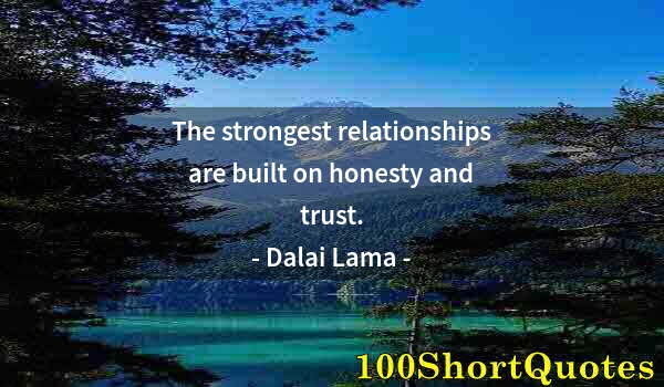 Quote by Albert Einstein: The strongest relationships are built on honesty and trust.