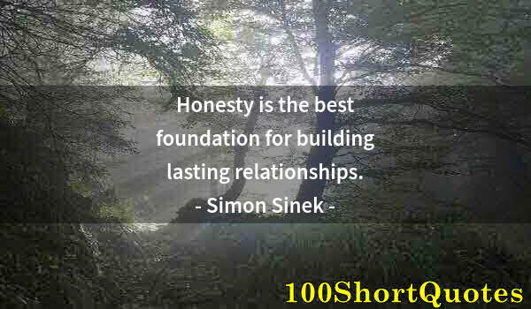 Quote by Albert Einstein: Honesty is the best foundation for building lasting relationships.