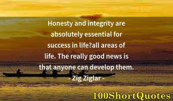 Quote by Albert Einstein: Honesty and integrity are absolutely essential for success in life?all areas of life. The really goo...