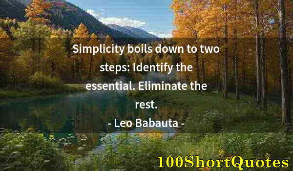 Quote by Albert Einstein: Simplicity boils down to two steps: Identify the essential. Eliminate the rest.