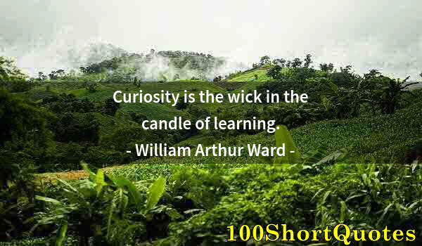 Quote by Albert Einstein: Curiosity is the wick in the candle of learning.