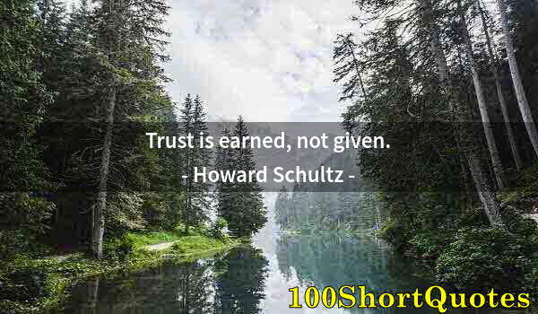 Quote by Albert Einstein: Trust is earned, not given.