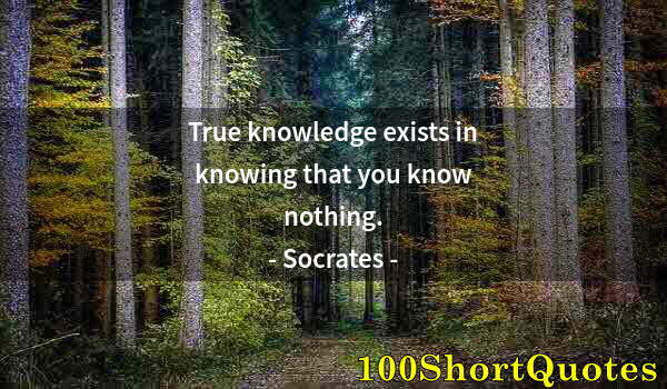 Quote by Albert Einstein: True knowledge exists in knowing that you know nothing.