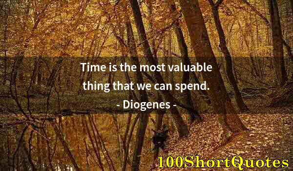 Quote by Albert Einstein: Time is the most valuable thing that we can spend.