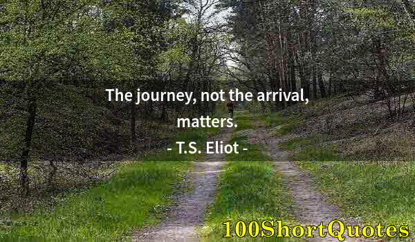 Quote by Albert Einstein: The journey, not the arrival, matters.