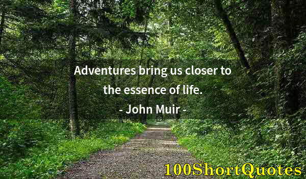 Quote by Albert Einstein: Adventures bring us closer to the essence of life.