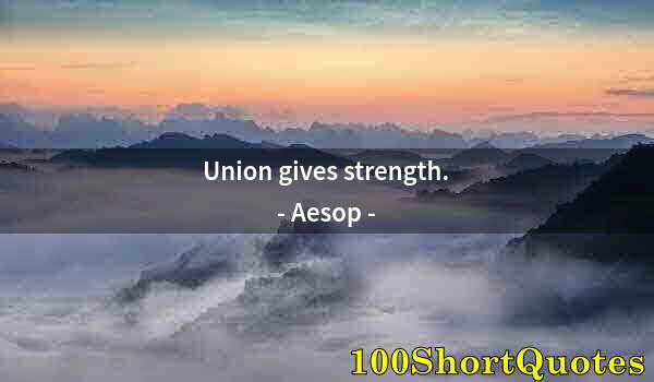 Quote by Albert Einstein: Union gives strength.