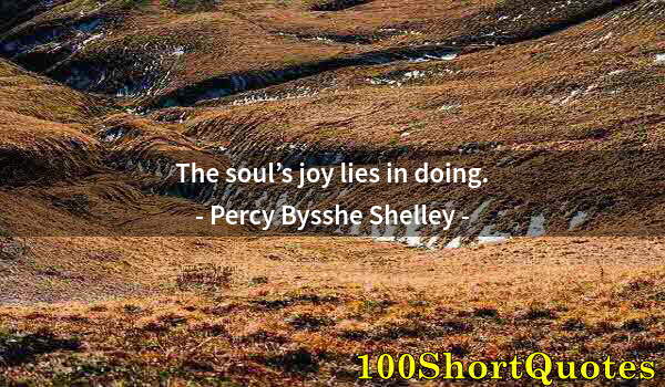 Quote by Albert Einstein: The soul’s joy lies in doing.