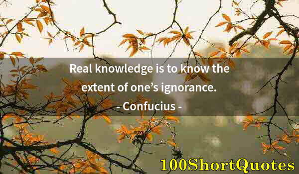 Quote by Albert Einstein: Real knowledge is to know the extent of one’s ignorance.