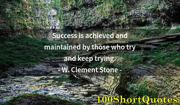 Quote by Albert Einstein: Success is achieved and maintained by those who try and keep trying.