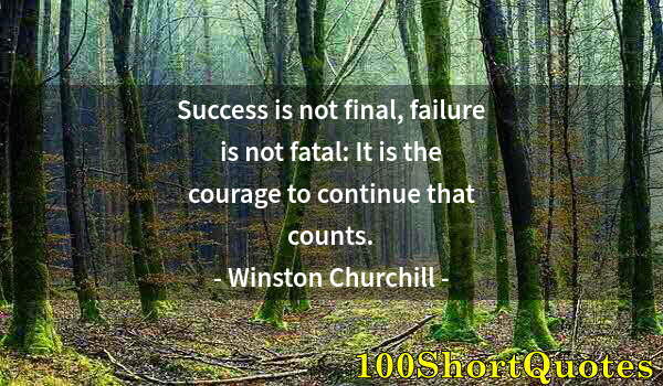 Quote by Albert Einstein: Success is not final, failure is not fatal: It is the courage to continue that counts.