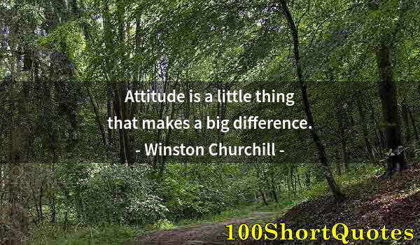 Quote by Albert Einstein: Attitude is a little thing that makes a big difference.