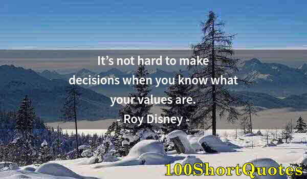 Quote by Albert Einstein: It’s not hard to make decisions when you know what your values are.