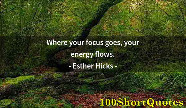 Quote by Albert Einstein: Where your focus goes, your energy flows.