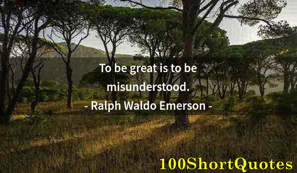 Quote by Albert Einstein: To be great is to be misunderstood.