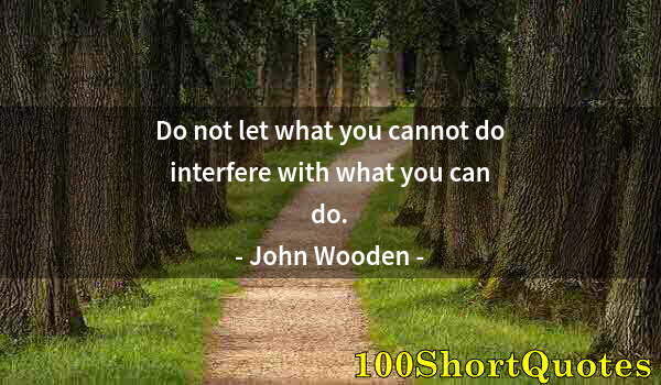 Quote by Albert Einstein: Do not let what you cannot do interfere with what you can do.