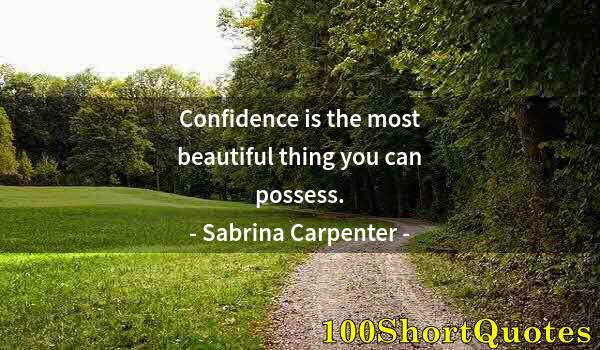 Quote by Albert Einstein: Confidence is the most beautiful thing you can possess.