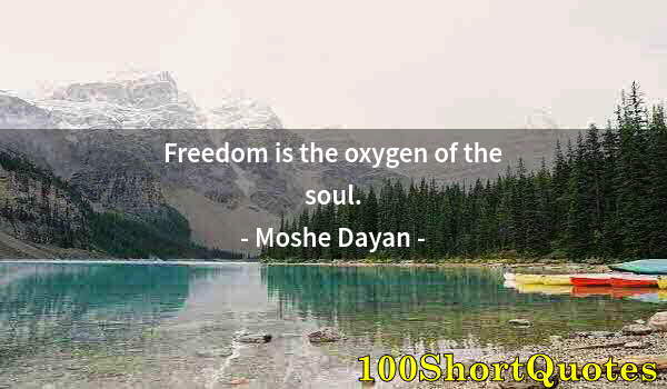 Quote by Albert Einstein: Freedom is the oxygen of the soul.