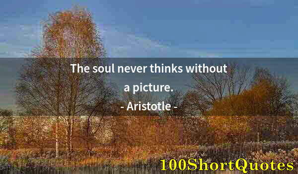 Quote by Albert Einstein: The soul never thinks without a picture.