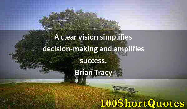 Quote by Albert Einstein: A clear vision simplifies decision-making and amplifies success.