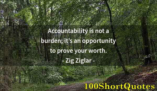 Quote by Albert Einstein: Accountability is not a burden; it’s an opportunity to prove your worth.