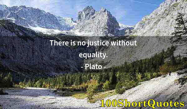 Quote by Albert Einstein: There is no justice without equality.