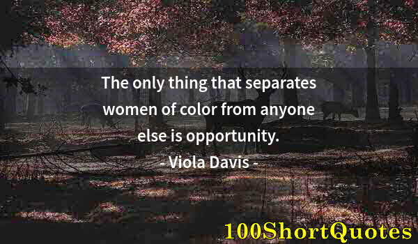 Quote by Albert Einstein: The only thing that separates women of color from anyone else is opportunity.