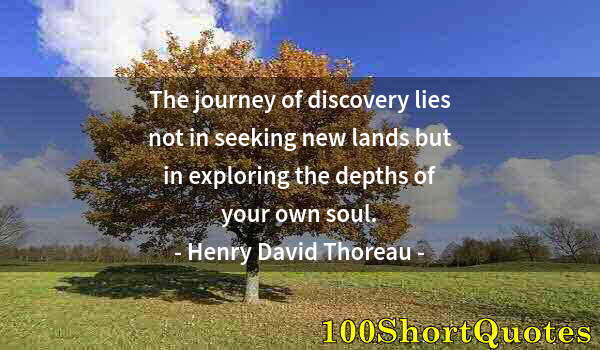 Quote by Albert Einstein: The journey of discovery lies not in seeking new lands but in exploring the depths of your own soul.