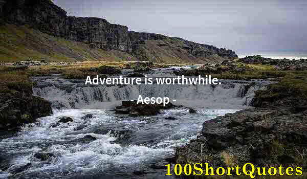 Quote by Albert Einstein: Adventure is worthwhile.