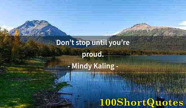 Quote by Albert Einstein: Don’t stop until you’re proud.