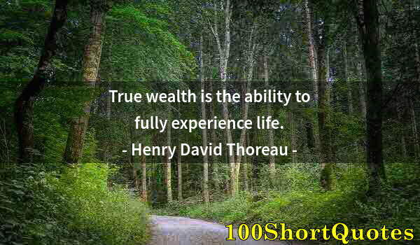 Quote by Albert Einstein: True wealth is the ability to fully experience life.