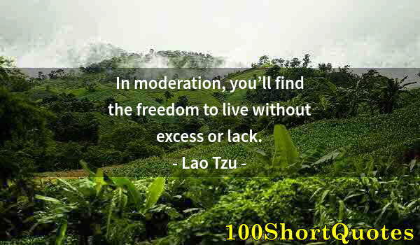 Quote by Albert Einstein: In moderation, you’ll find the freedom to live without excess or lack.