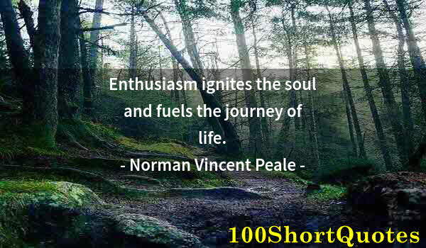 Quote by Albert Einstein: Enthusiasm ignites the soul and fuels the journey of life.